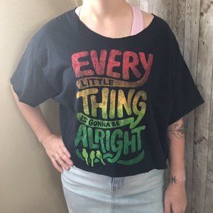 Upcycled Black Graphic Tee